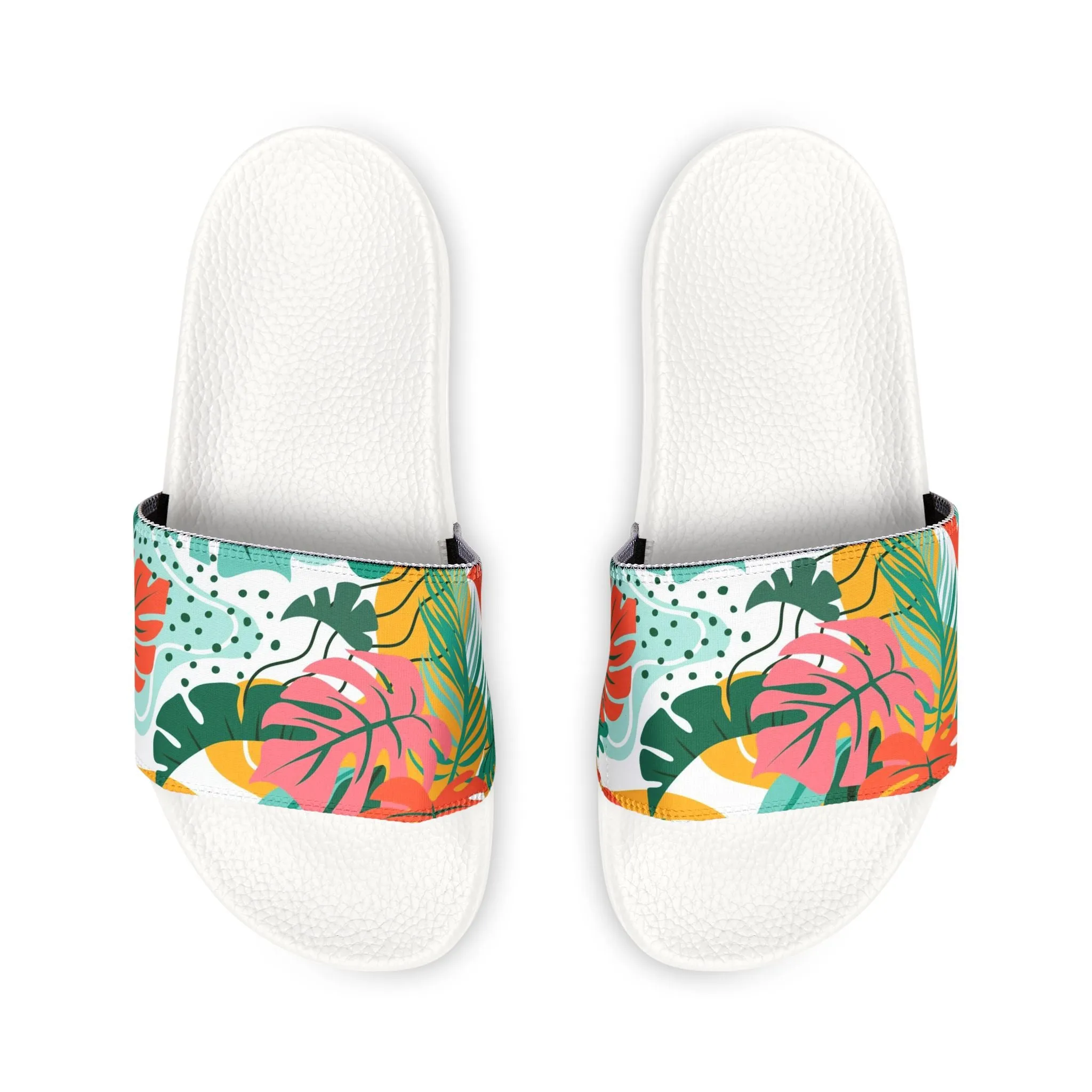 "Island Leaves Kaleidoscope" Women's Beach Sandals