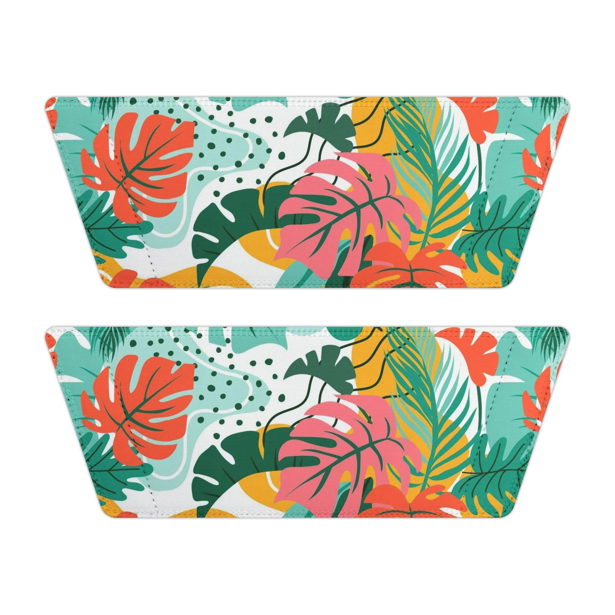 "Island Leaves Kaleidoscope" Women's Beach Sandals