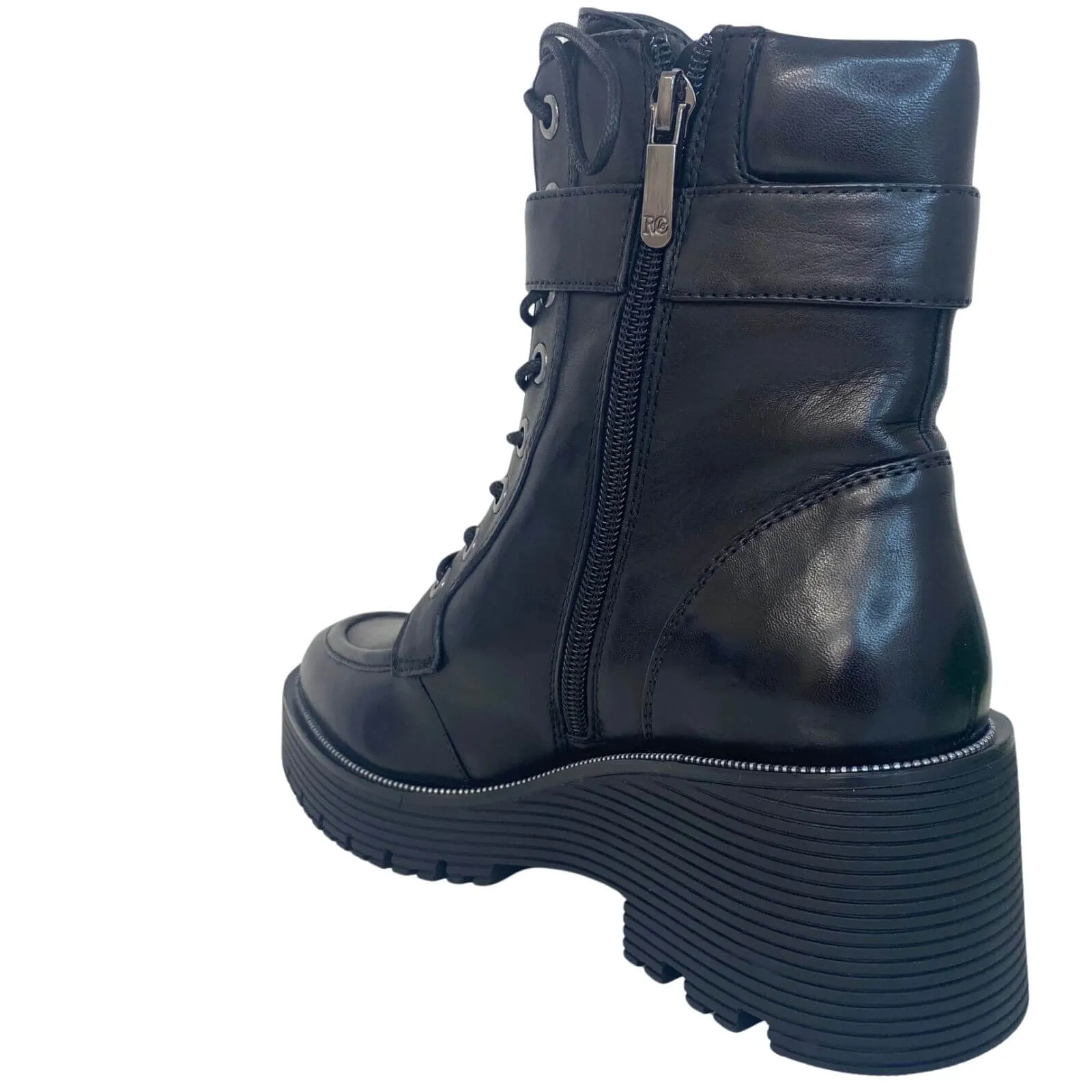 Regarde Le Ciel Sadhy Black Sparkle Buckle Boots