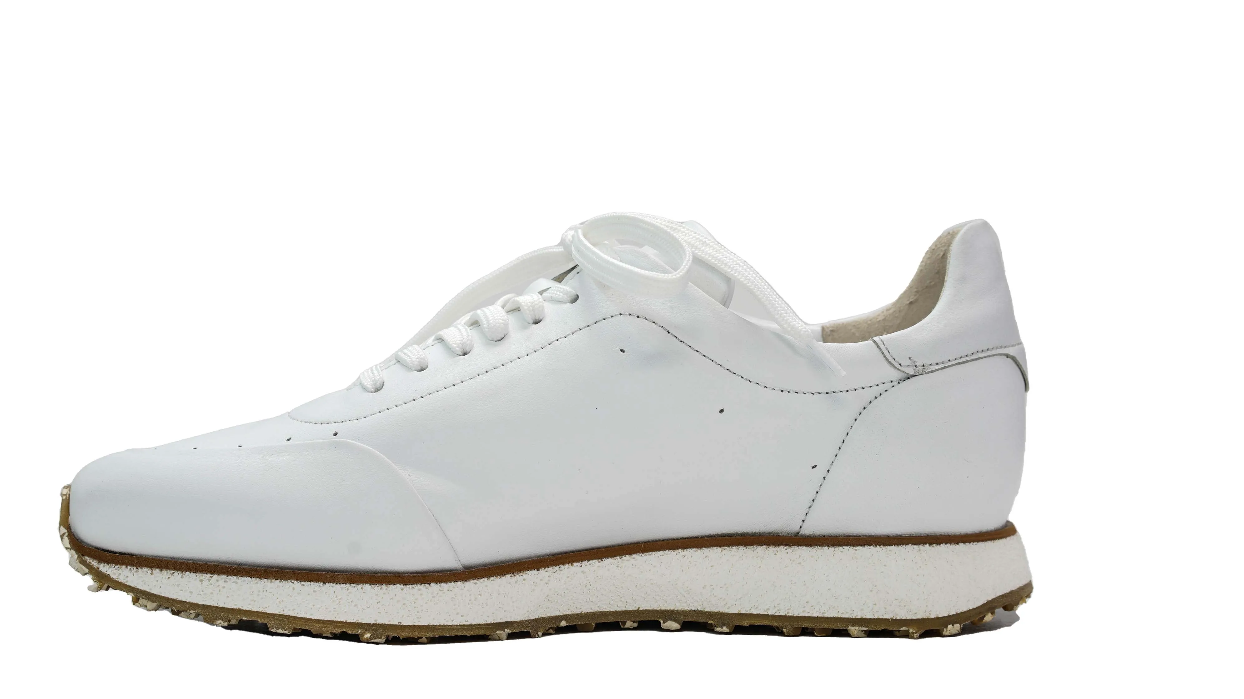 Roberto Serpentini Men's White Leather Sneaker MC3924