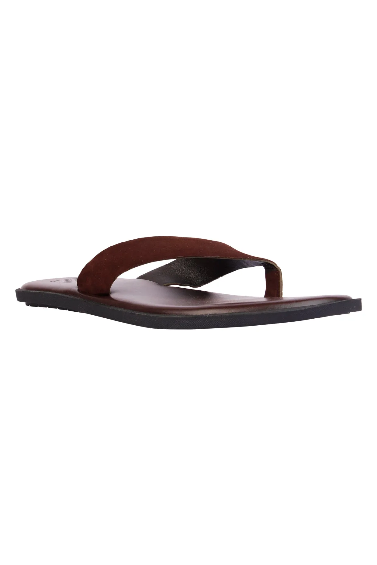 Rome Brown Suede Slippers For Men