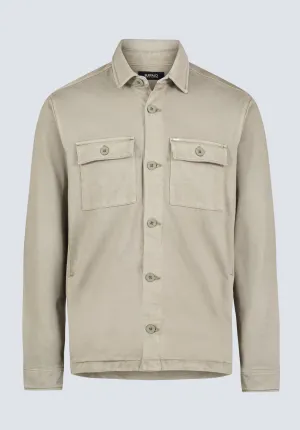 Salto Men's Utility Button-Up Shirt Jacket, Army Green - BM24497