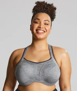 Sculptresse Activate Non Padded Underwired Sports Bra - Charcoal Marle