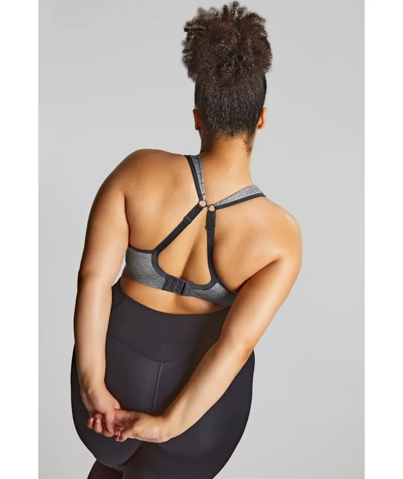 Sculptresse Activate Non Padded Underwired Sports Bra - Charcoal Marle