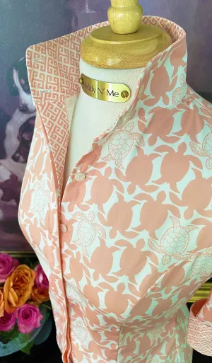 SEA ISLAND SHIRT IN JUST PEACHY