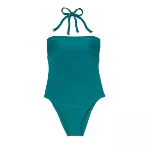 Shade & Shore Women's Bandeau Tie Back One Piece Swimsuit