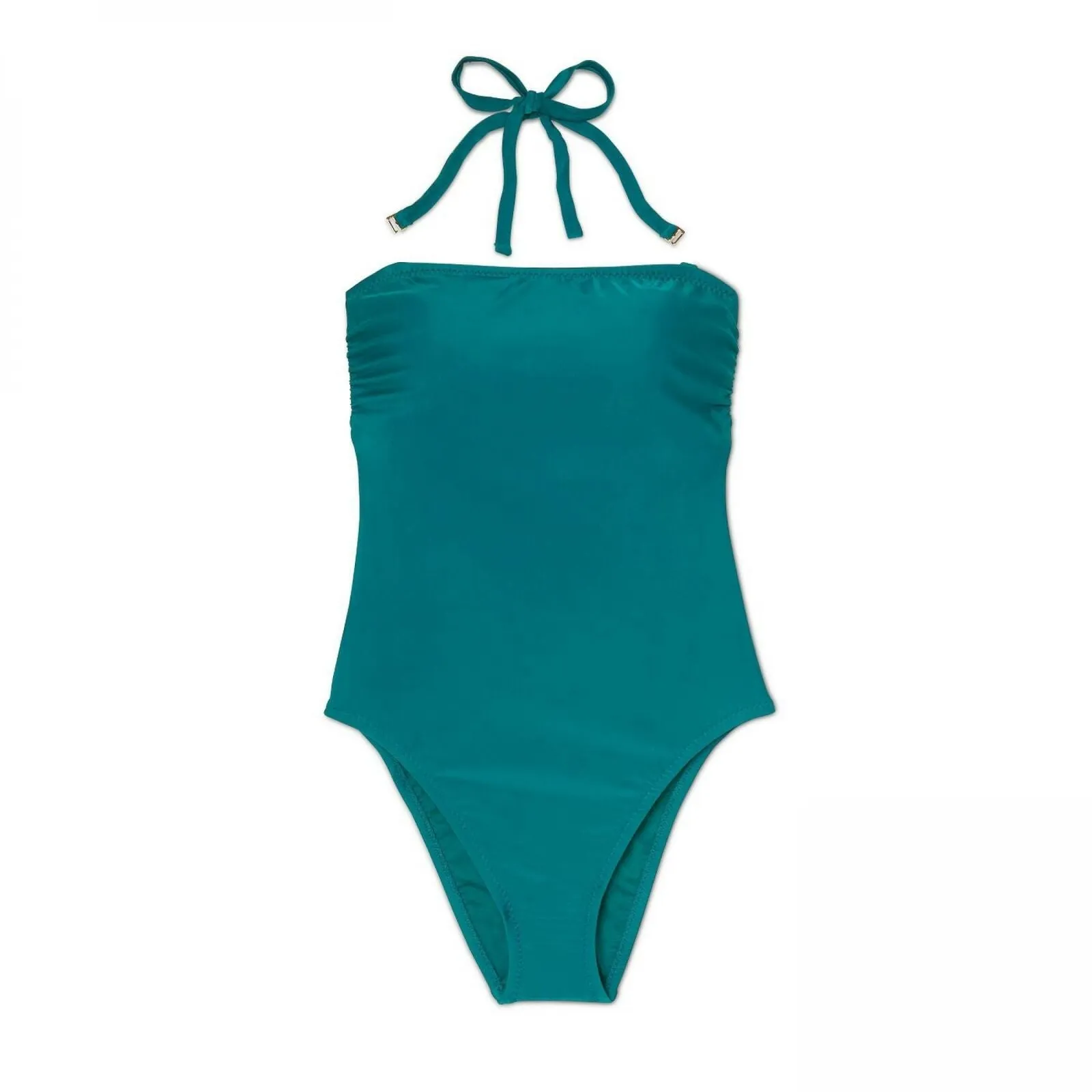 Shade & Shore Women's Bandeau Tie Back One Piece Swimsuit