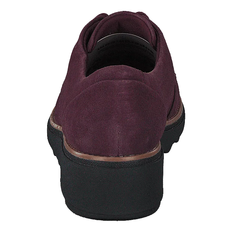 Sharon Noel Burgundy Nubuck
