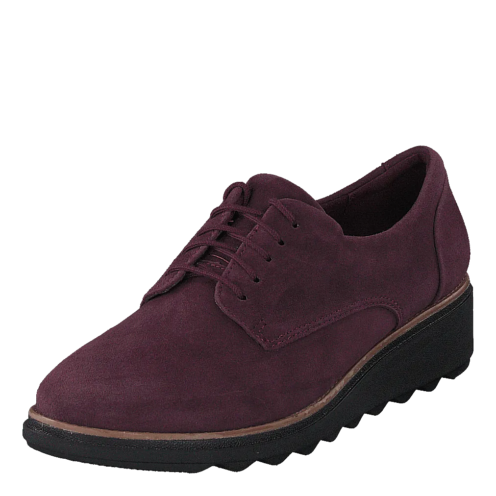Sharon Noel Burgundy Nubuck
