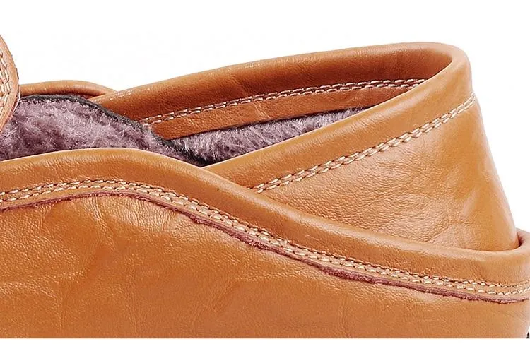 slip on casual men loafers mens moccasins shoes genuine leather men's flats shoes