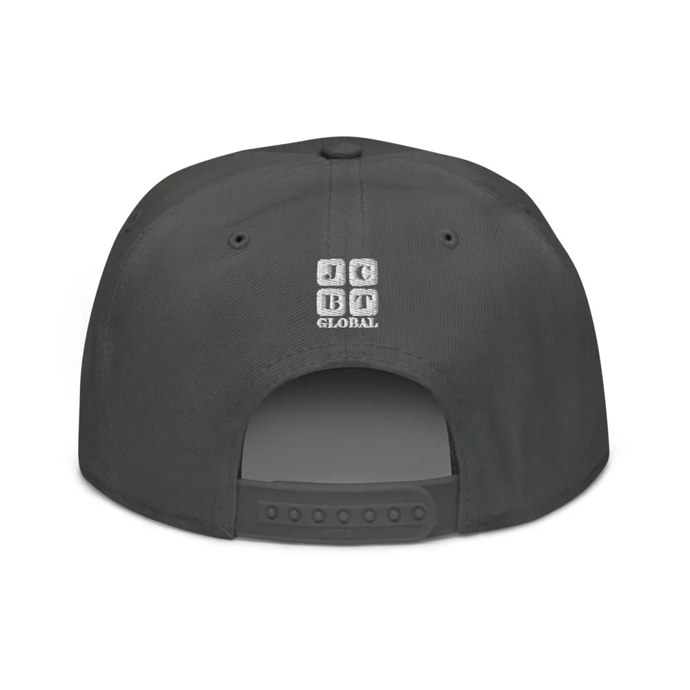 Snapback Hat "2051-0021 Born To Play Basketball (White Logo)"