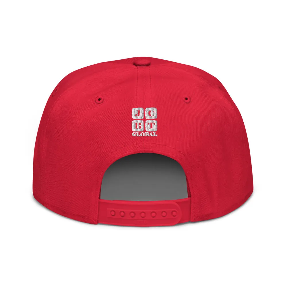 Snapback Hat "2051-0021 Born To Play Basketball (White Logo)"