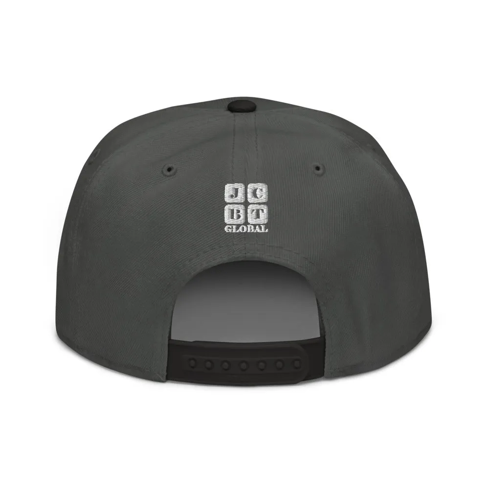 Snapback Hat "2051-0021 Born To Play Basketball (White Logo)"