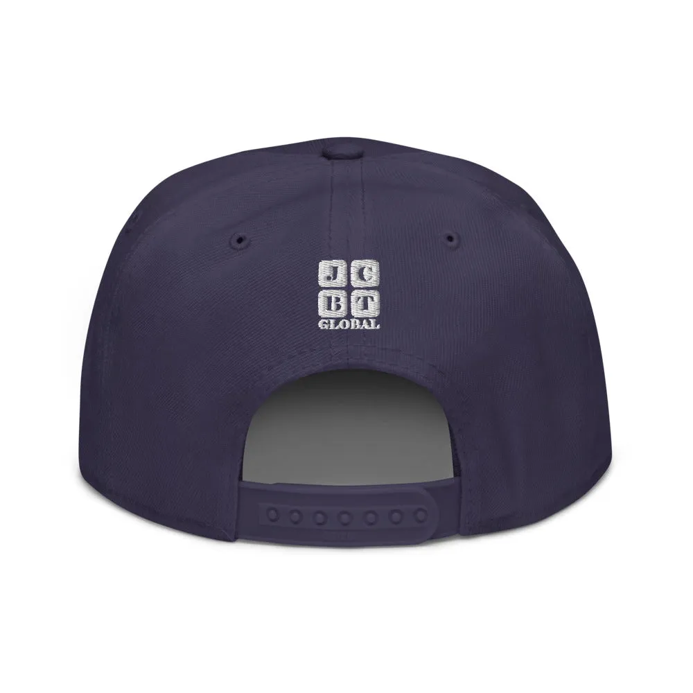Snapback Hat "2051-0021 Born To Play Basketball (White Logo)"