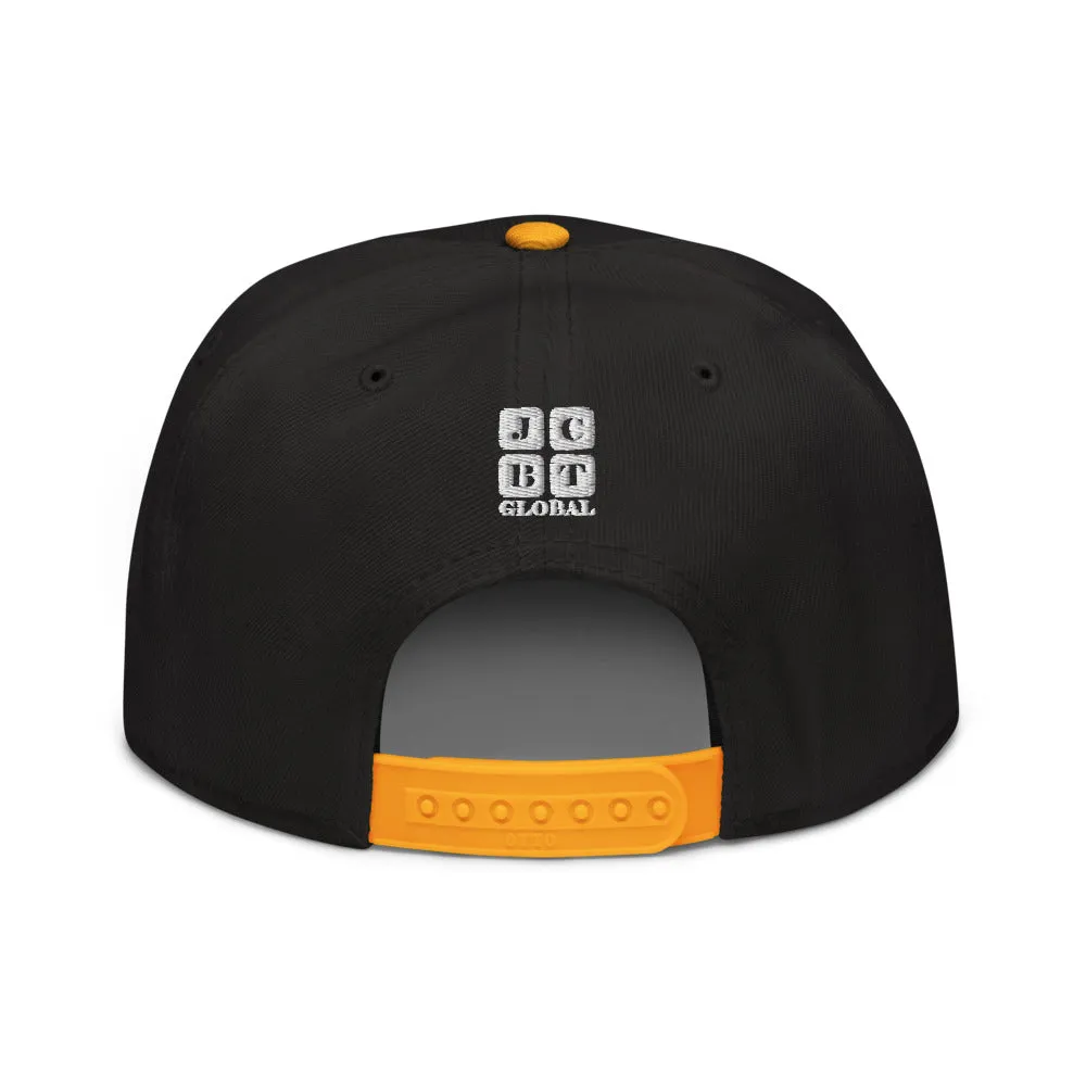 Snapback Hat "2051-0021 Born To Play Basketball (White Logo)"
