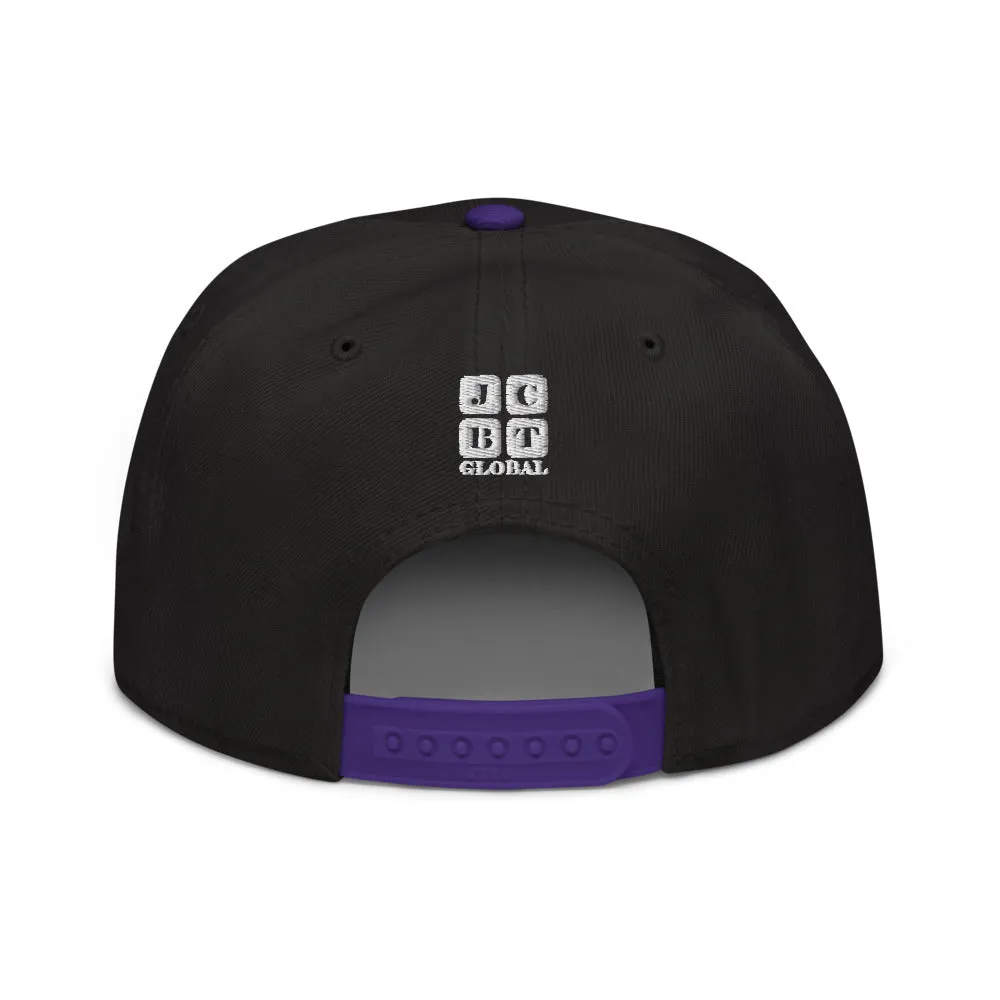 Snapback Hat "2051-0021 Born To Play Basketball (White Logo)"