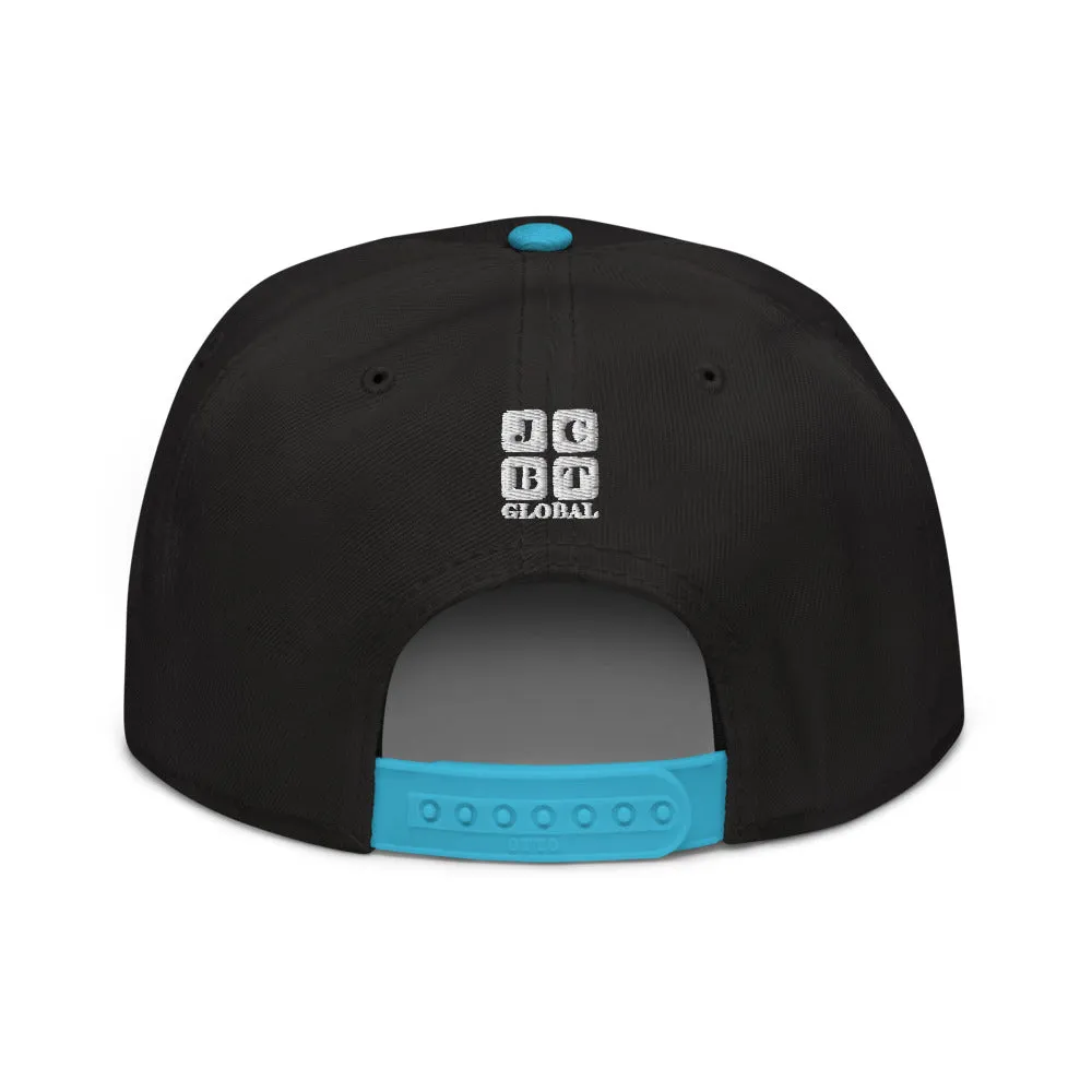Snapback Hat "2051-0021 Born To Play Basketball (White Logo)"