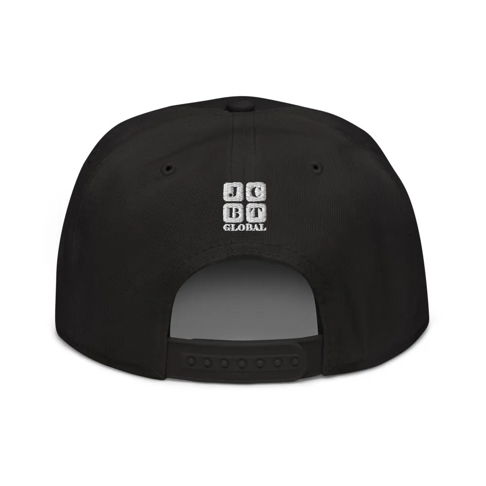 Snapback Hat "2051-0021 Born To Play Basketball (White Logo)"