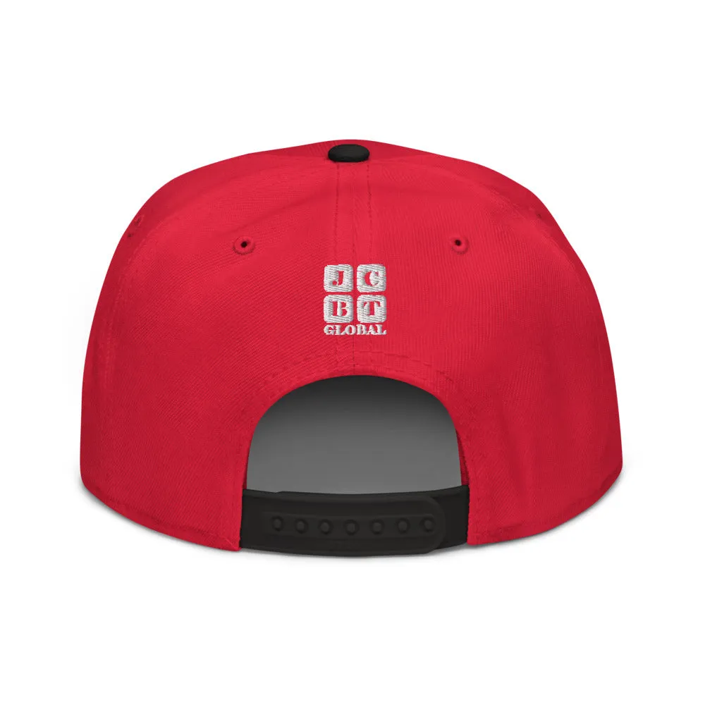 Snapback Hat "2051-0021 Born To Play Basketball (White Logo)"