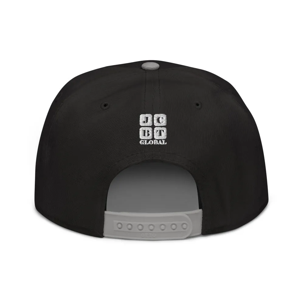 Snapback Hat "2051-0021 Born To Play Basketball (White Logo)"
