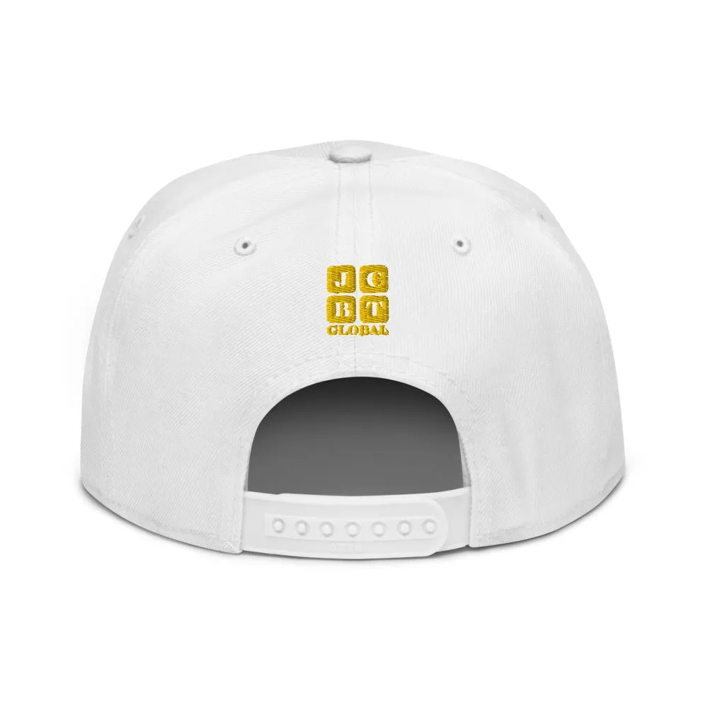 Snapback Hat "2051-0021 Born To Play Basketball (Yellow Logo)"