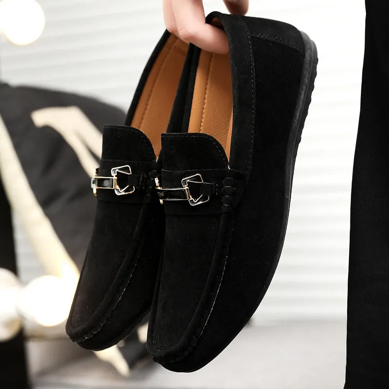 Spring and summer Doudou shoes men's casual shoes cloth shoes lazy shoes driving breathable one pedal men's shoes foreign trade large size 4546
