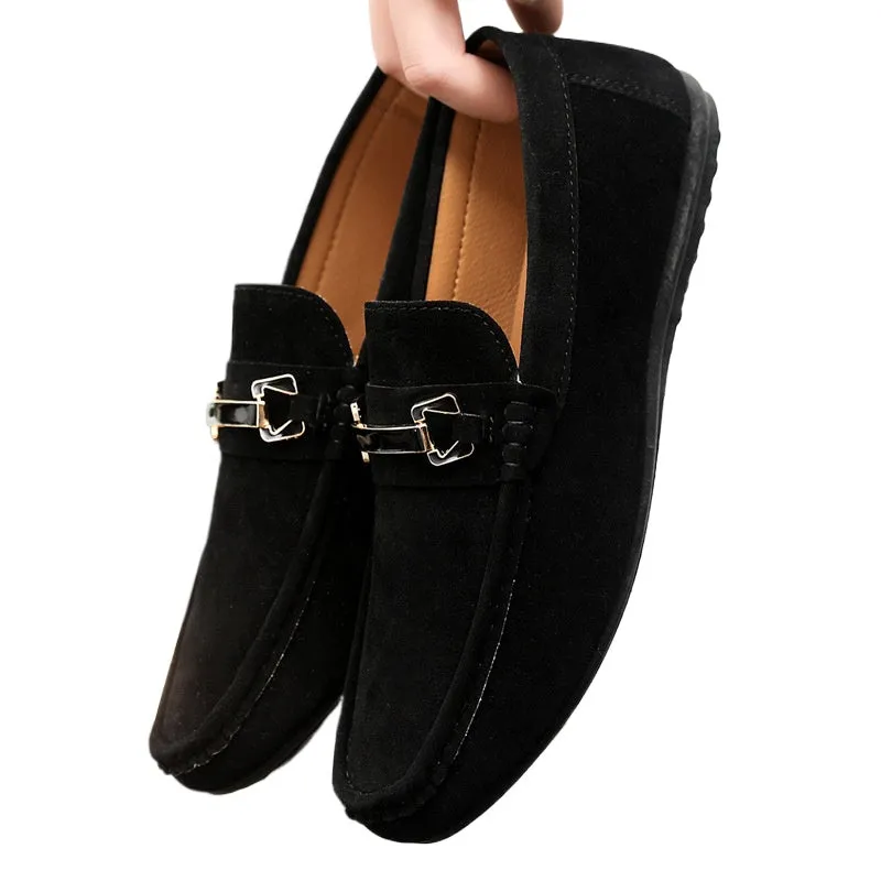 Spring and summer Doudou shoes men's casual shoes cloth shoes lazy shoes driving breathable one pedal men's shoes foreign trade large size 4546