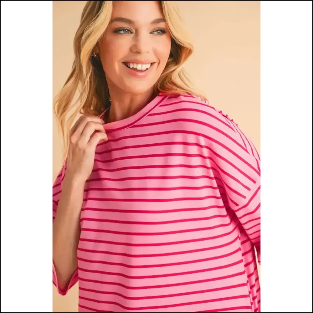 Strawberry Pink Striped Dress: Twirlin Into Trouble ! 🍓 Needful Things