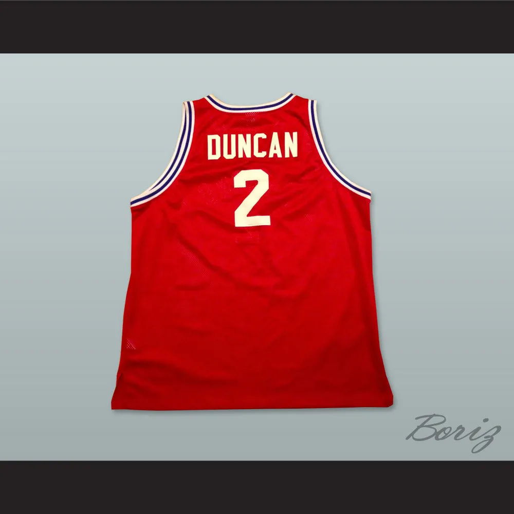 Tim Duncan 2 Demons Basketball Jersey