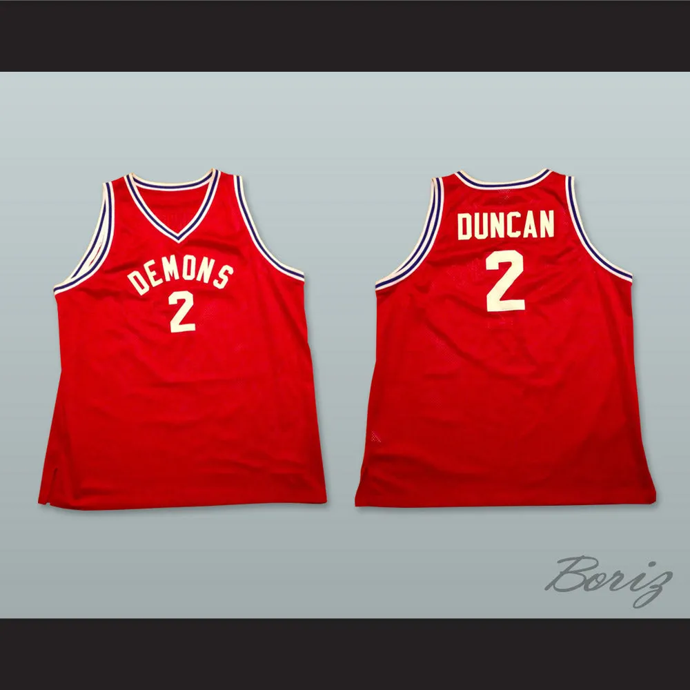 Tim Duncan 2 Demons Basketball Jersey