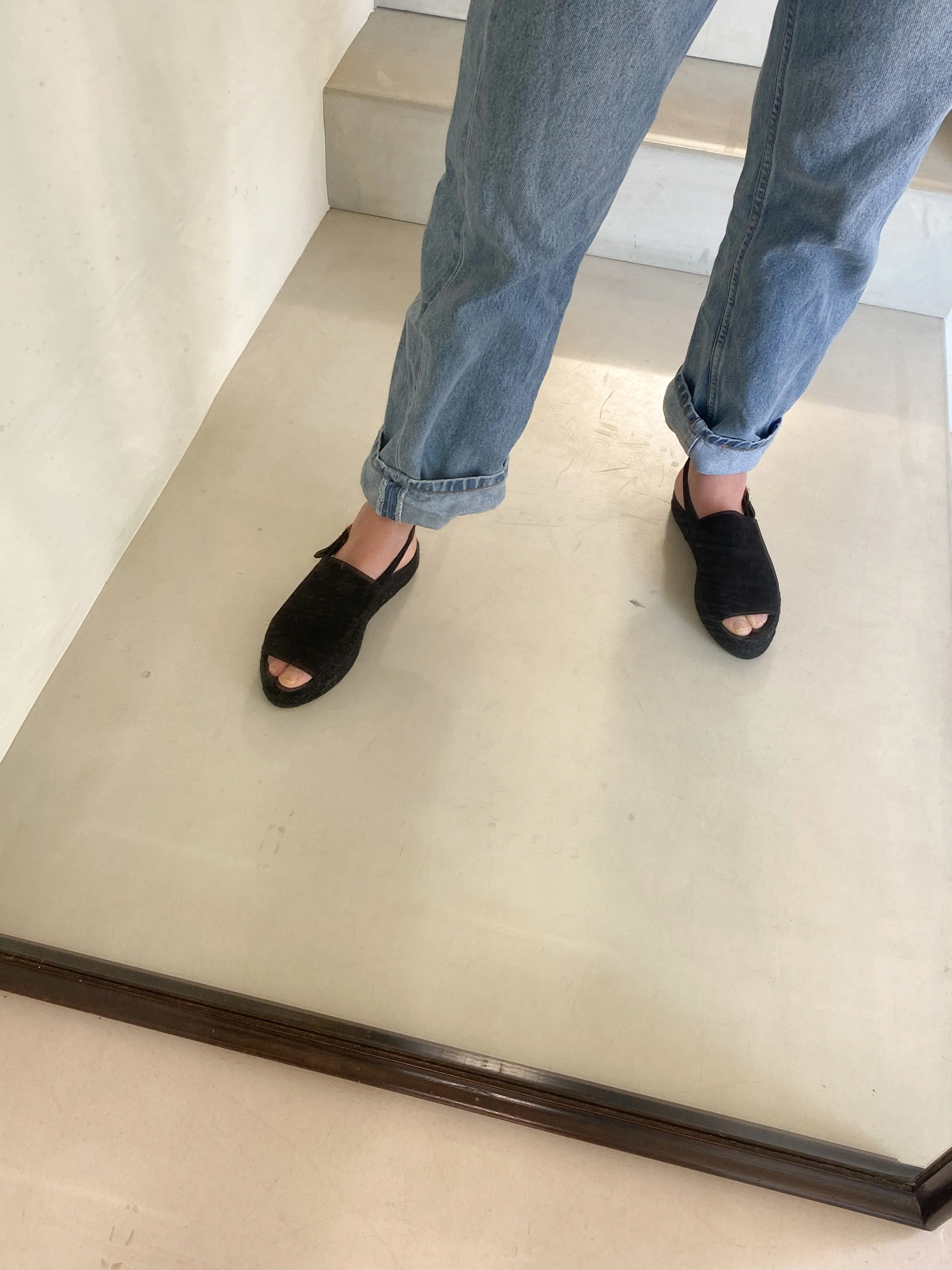 Total Black Strap Sandal