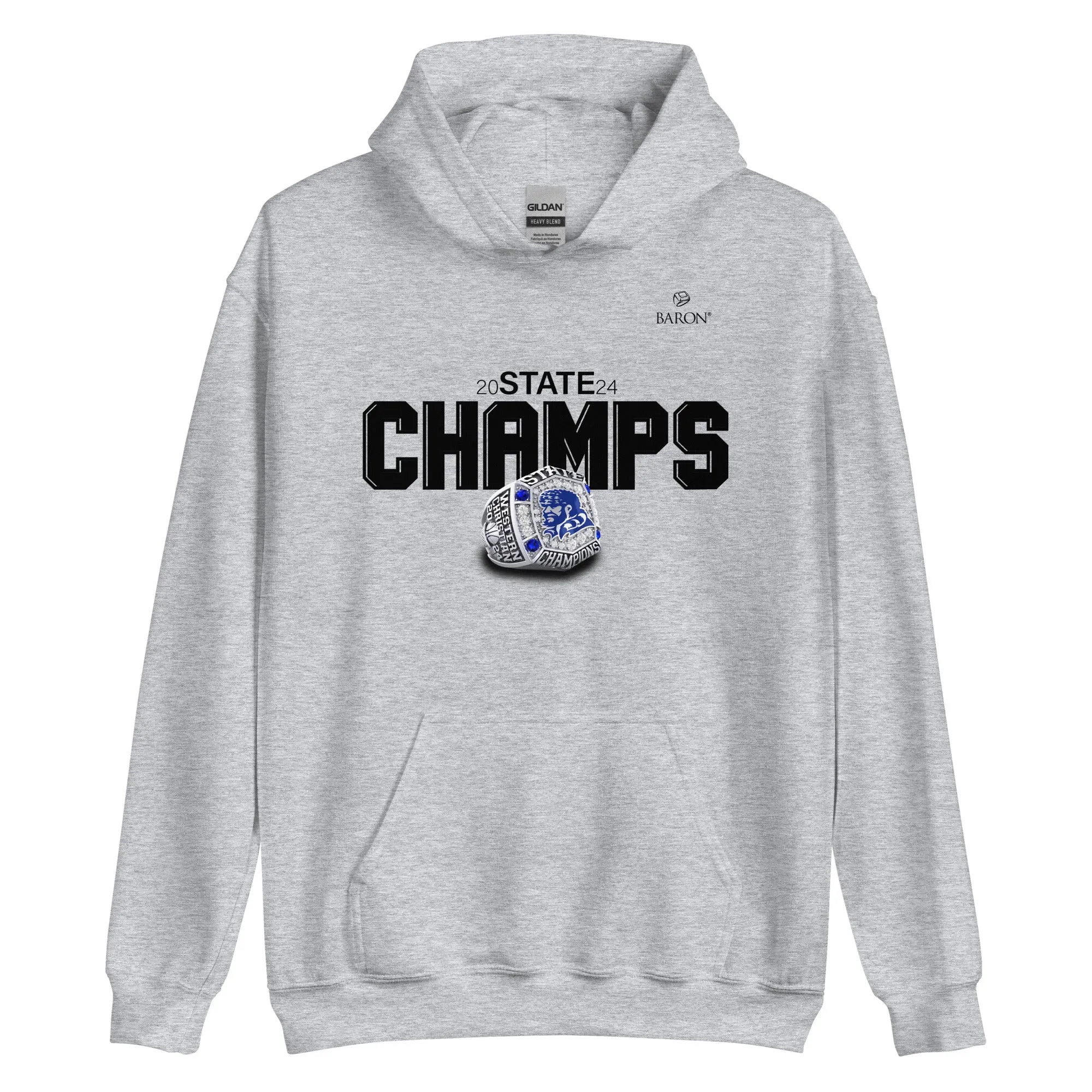 Western Christian High School Girls Basketball 2024 Championship Hoodie