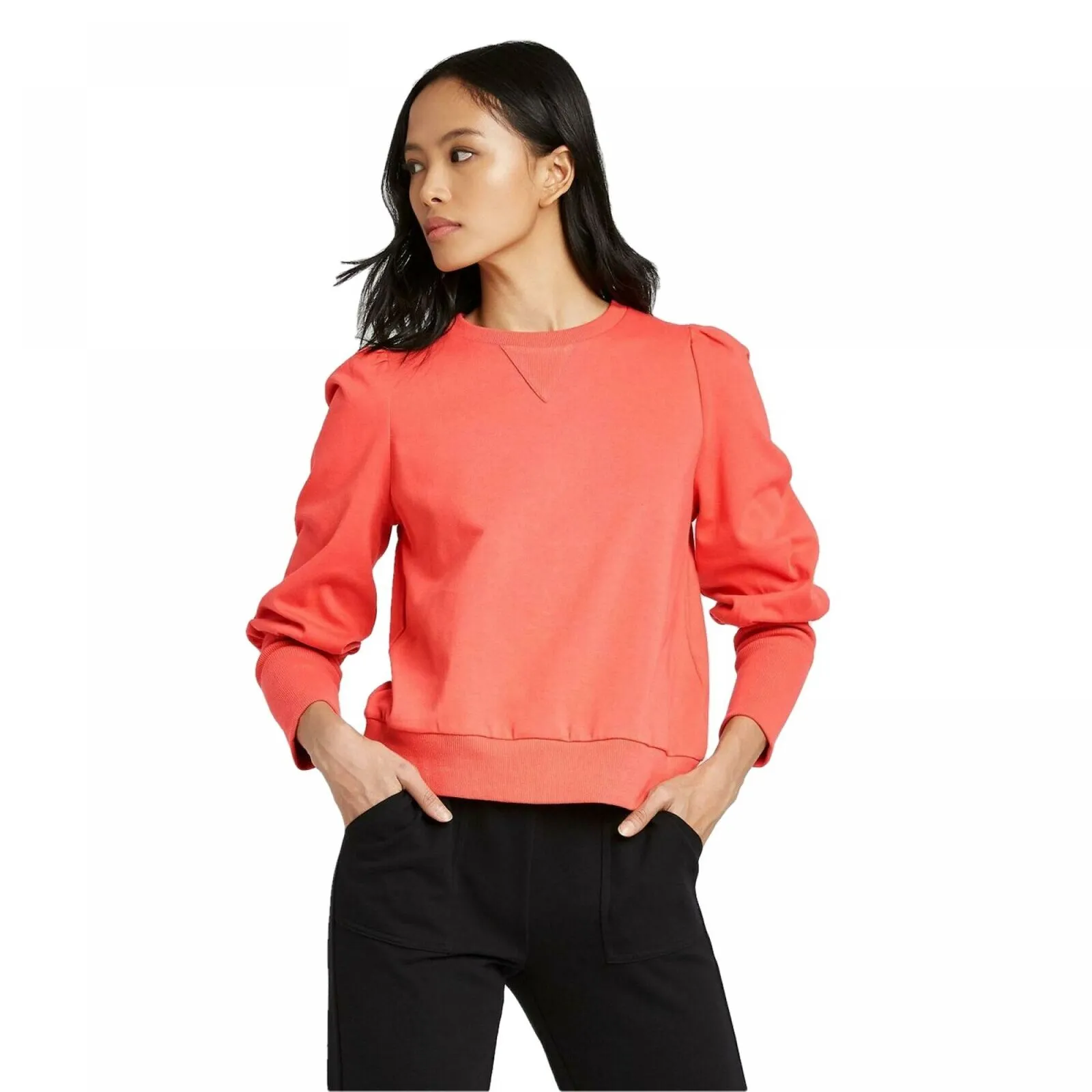 Who What Wear Women's Edwardian Pullover Sweatshirt