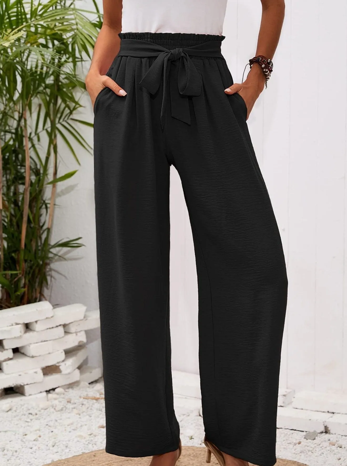Wide-leg pants-D118 | Inspanda