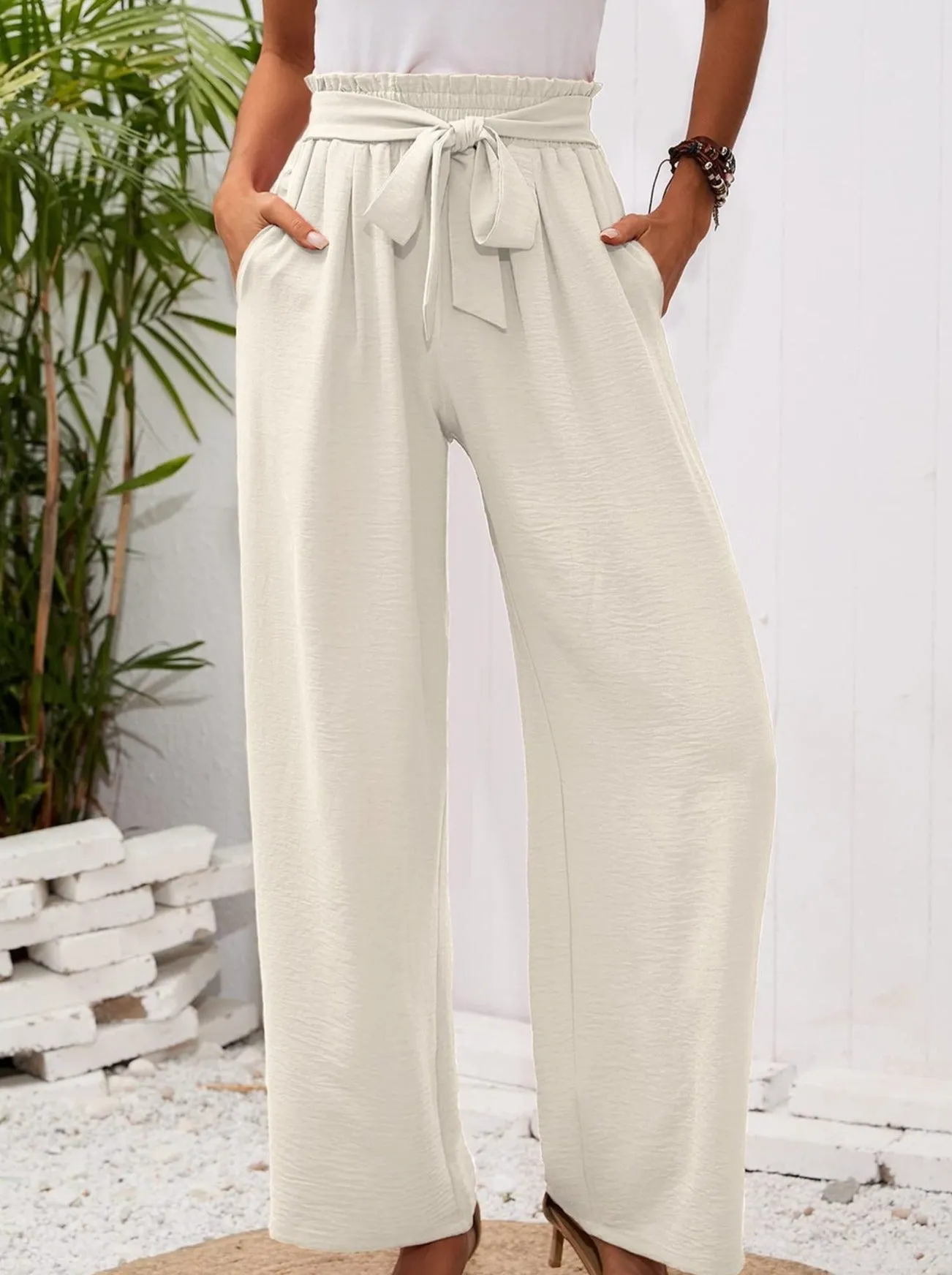 Wide-leg pants-D118 | Inspanda
