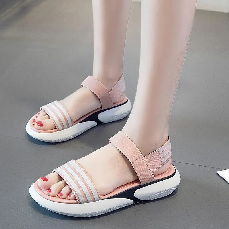 Women's Chunky Shoes Fashion Buckle Thick Soled Casual Woman Beach Sandal