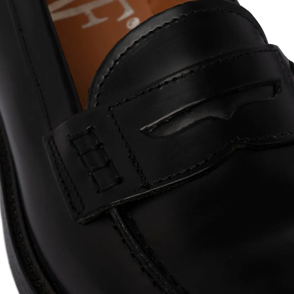 Women's Leather Loafers -Black
