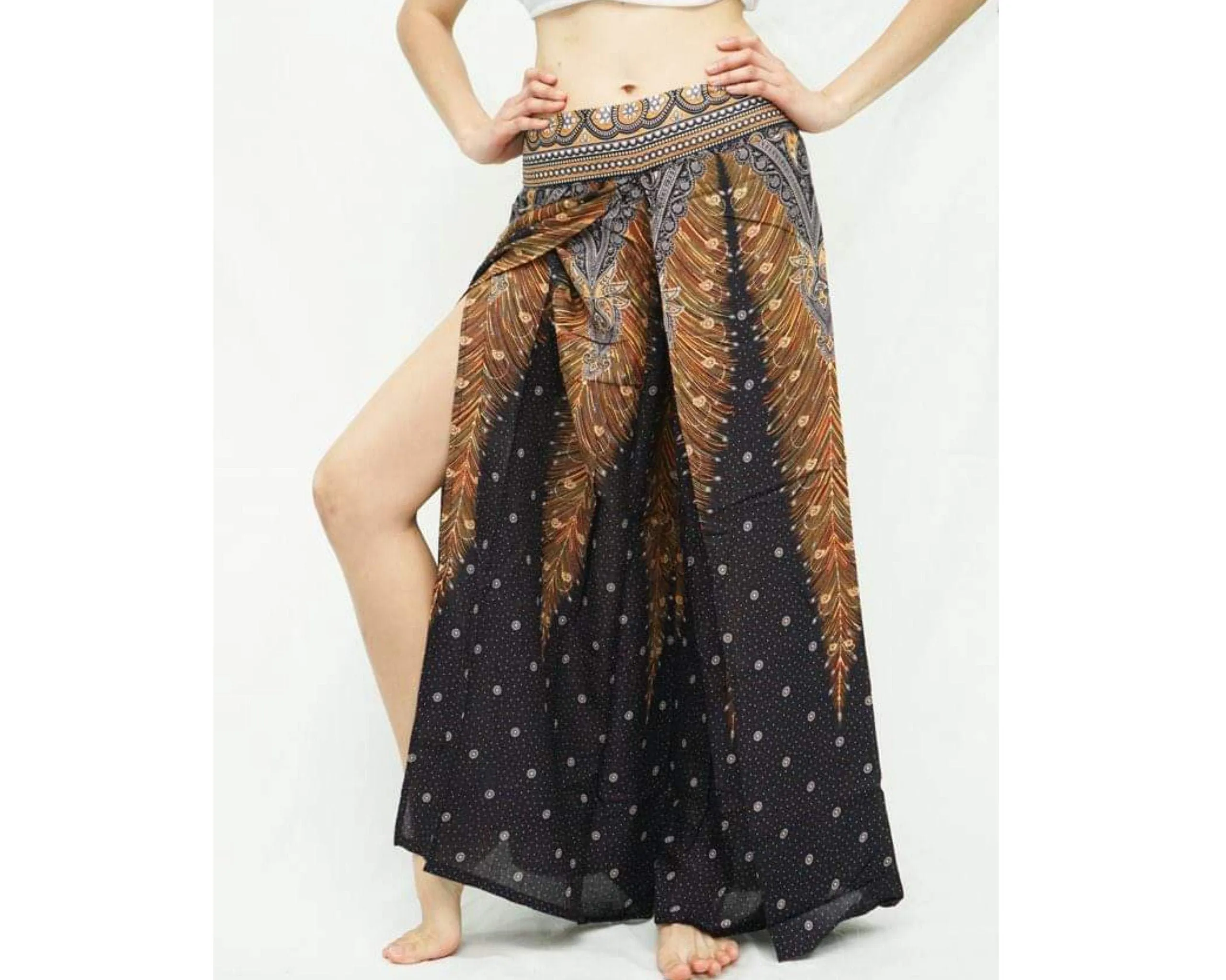 Wrap around pants,Boho pants,Beach pants,hippie pants,vacation pants,Open Leg Pants,bohemian wrap around pants,boho open pants