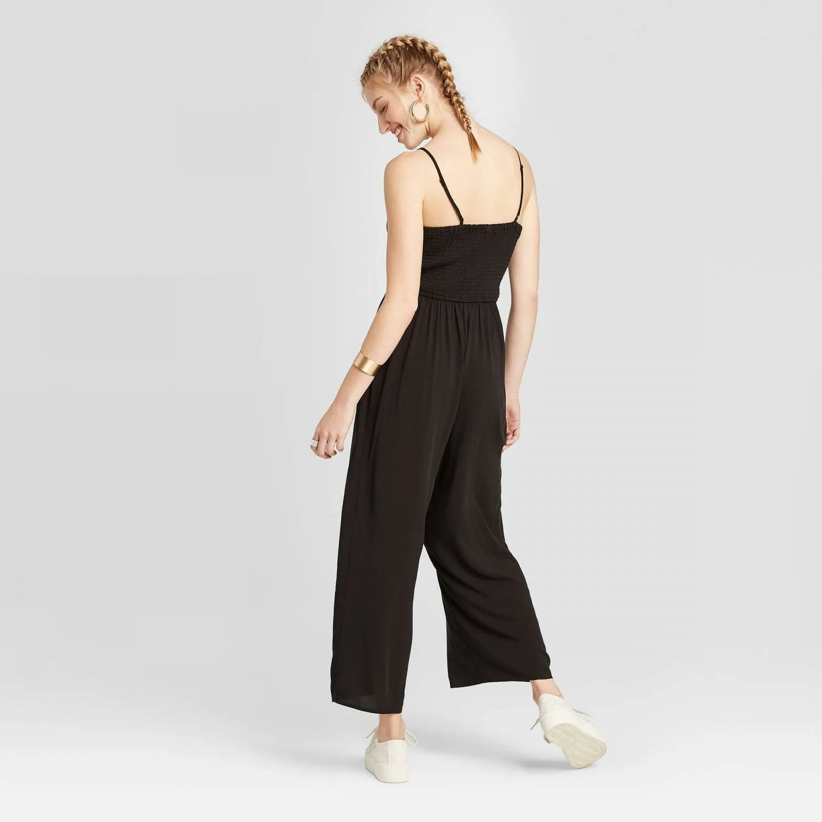 Xhilaration Women's Sleeveless Sweetheart Neck Bra Cup Jumpsuit