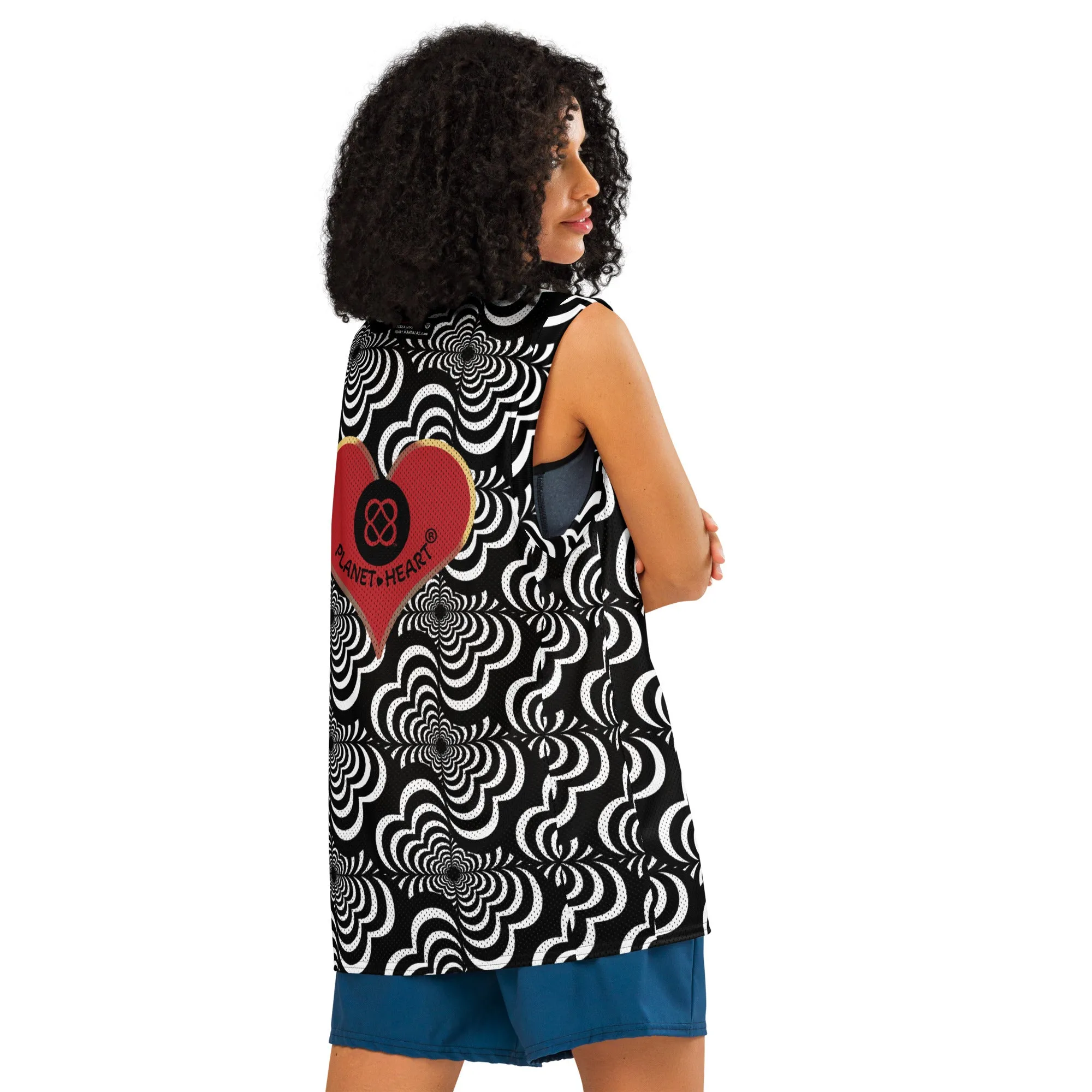 Zebra Love™ Premium basketball jersey, logo on back!