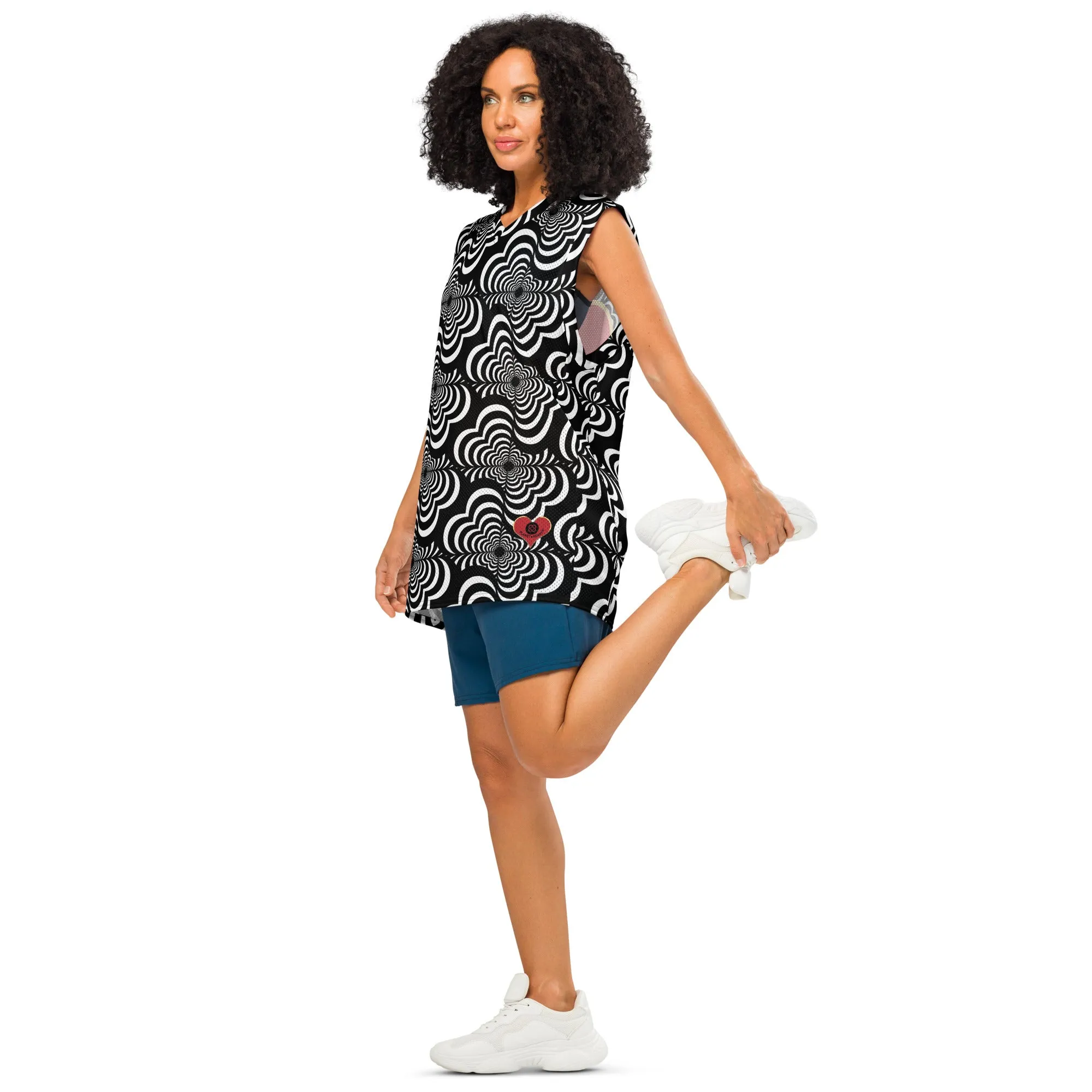 Zebra Love™ Premium basketball jersey, logo on back!