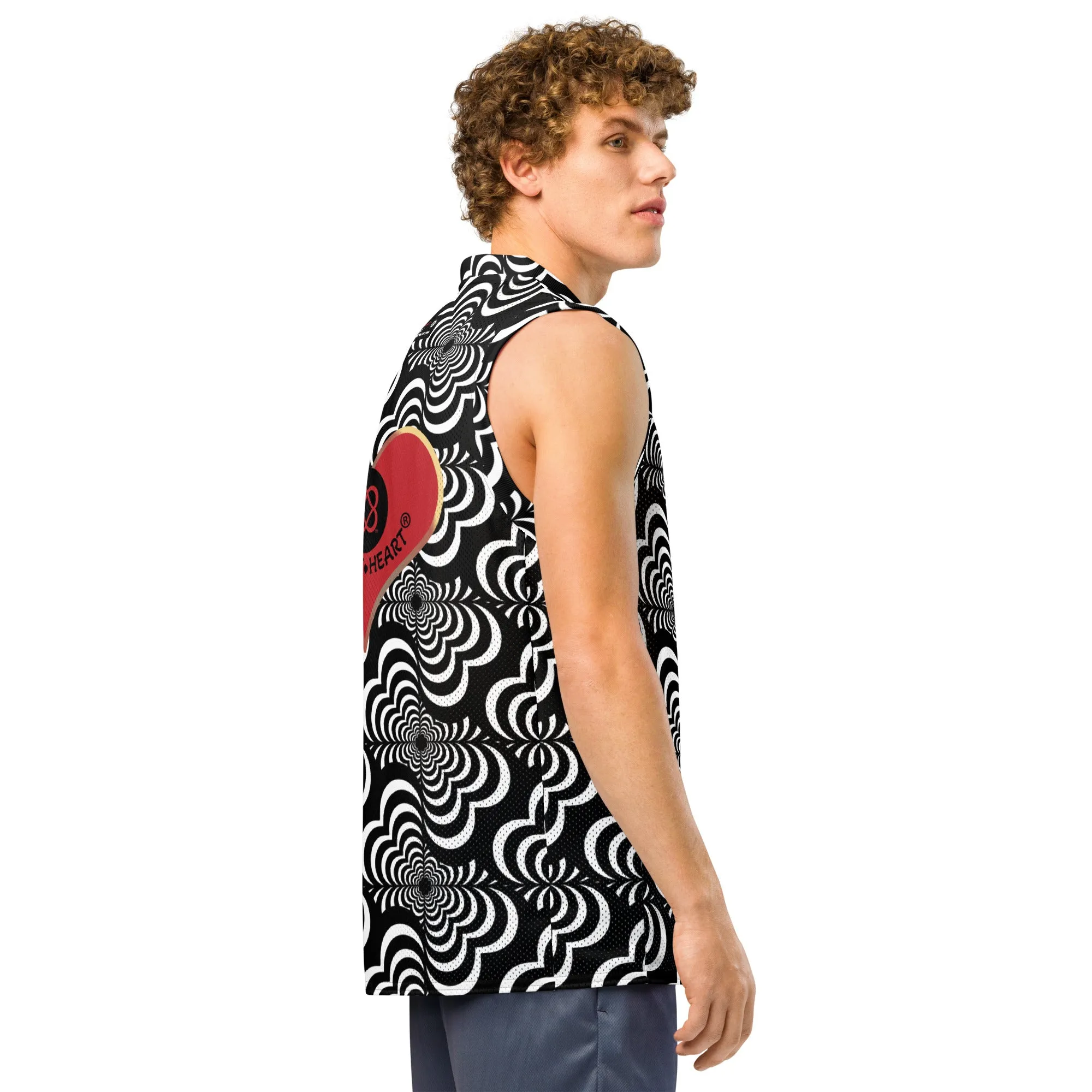 Zebra Love™ Premium basketball jersey, logo on back!