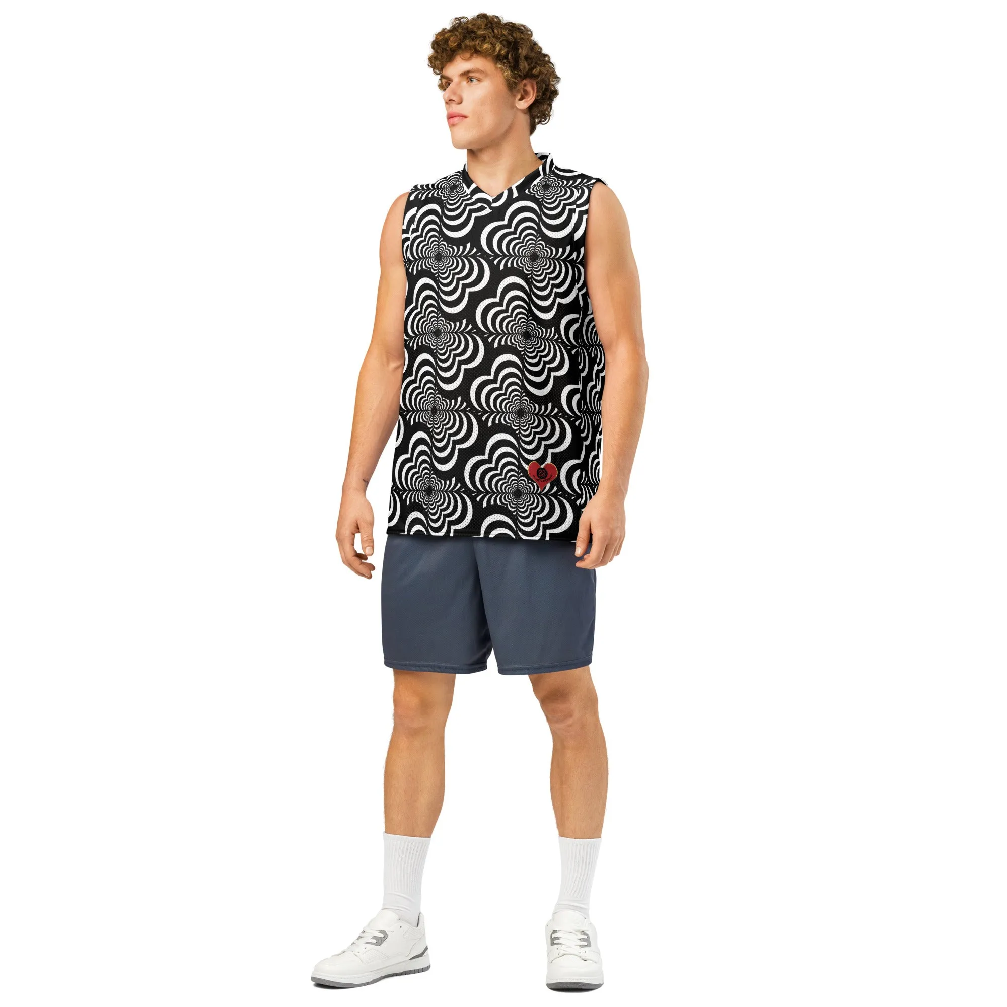 Zebra Love™ Premium basketball jersey, logo on back!